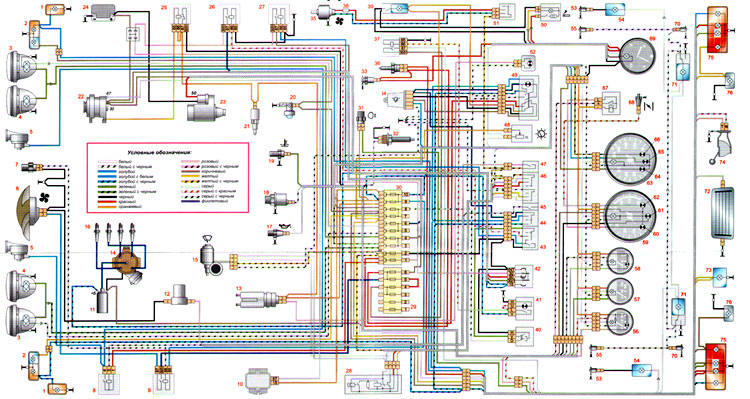 схема электрики ваз-2106